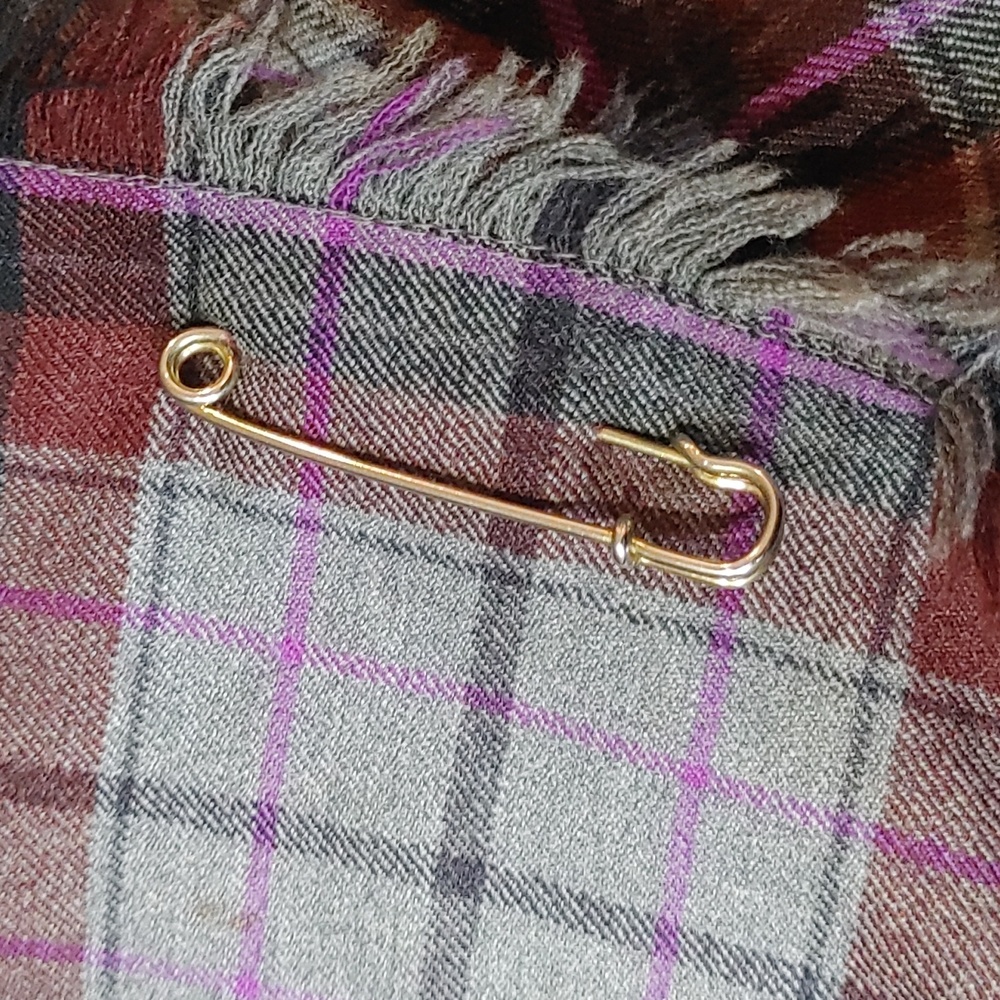 Vintage Kilt made from Pure Virgin Wool Plaid Tartan Wrap Skirt